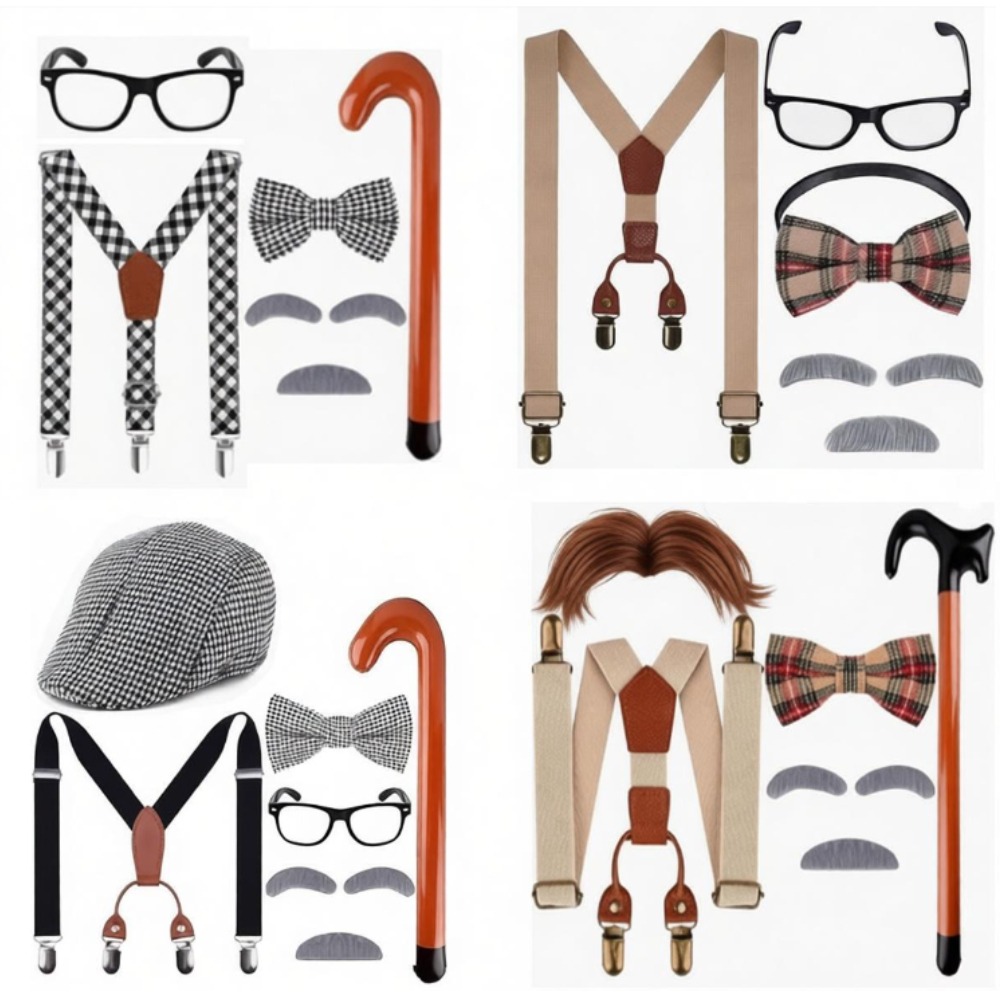 Men'S Accessories In The 1920S - ชุดคอสตูมคุณปู่ 100 วันเปิดเทอม ชุดคอสตูมชายชรา หมวก สายรัด