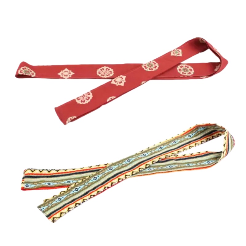 Men'S Kimono Accessories - เข็มขัดผ้าฝ้ายสำหรับผู้ชายและผู้หญิง สไตล์ชาติพันธุ์ ใช้ได้หลากหลายกับชุดฮันฟู ชุดกิโมโน เครื่องประดับเข็มขัดผ้าฝ้ายเทียม ขนาด