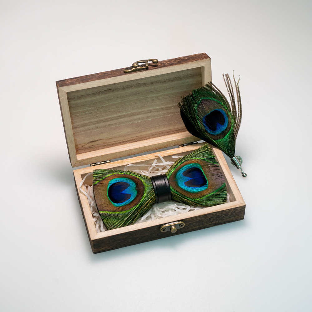 EASTEPIC Handmade Feather Bow  - Neck Tie Set Box บทวิจารณ์และราคา