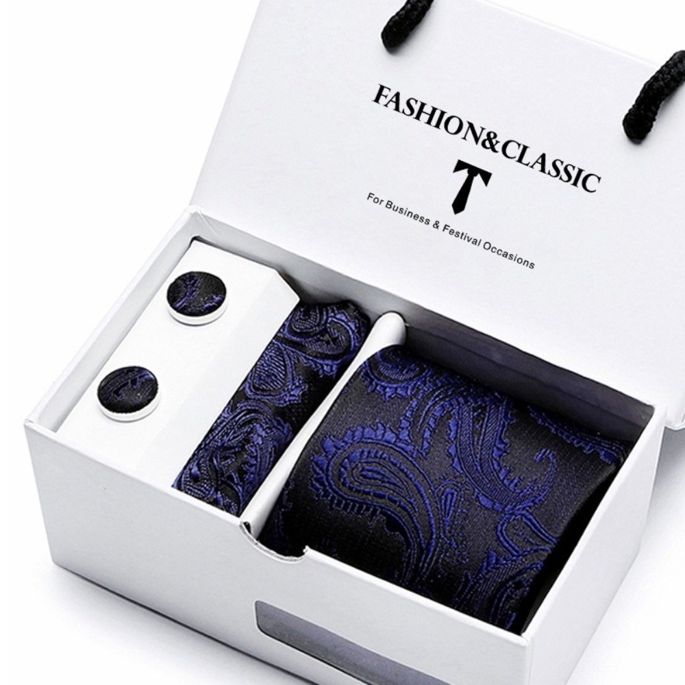 กล่องของขวัญเนคไทผ้าไหมทอแจ็คก - Neck Tie Set Box บทวิจารณ์และราคา
