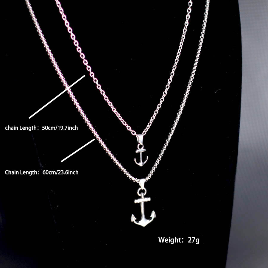 Hiphop Anchor สร้อยคอสําหรับชา - Men Accessories Neck Chain บทวิจารณ์และราคา