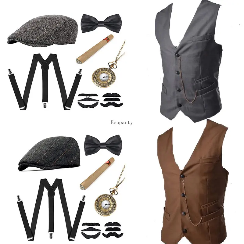 ชุดคอสตูมแก๊งสเตอร์ชายพร้อมเคร - Men'S Accessories In The 1920S บทวิจารณ์และราคา