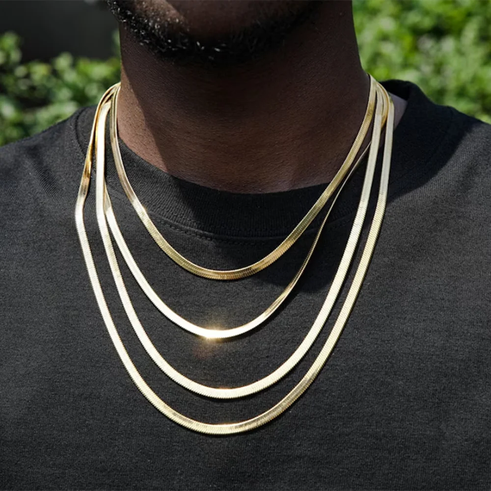 สร้อยคอสร้อยคองูสแตนเลสสําหรับ - Men Accessories Neck Chain บทวิจารณ์และราคา